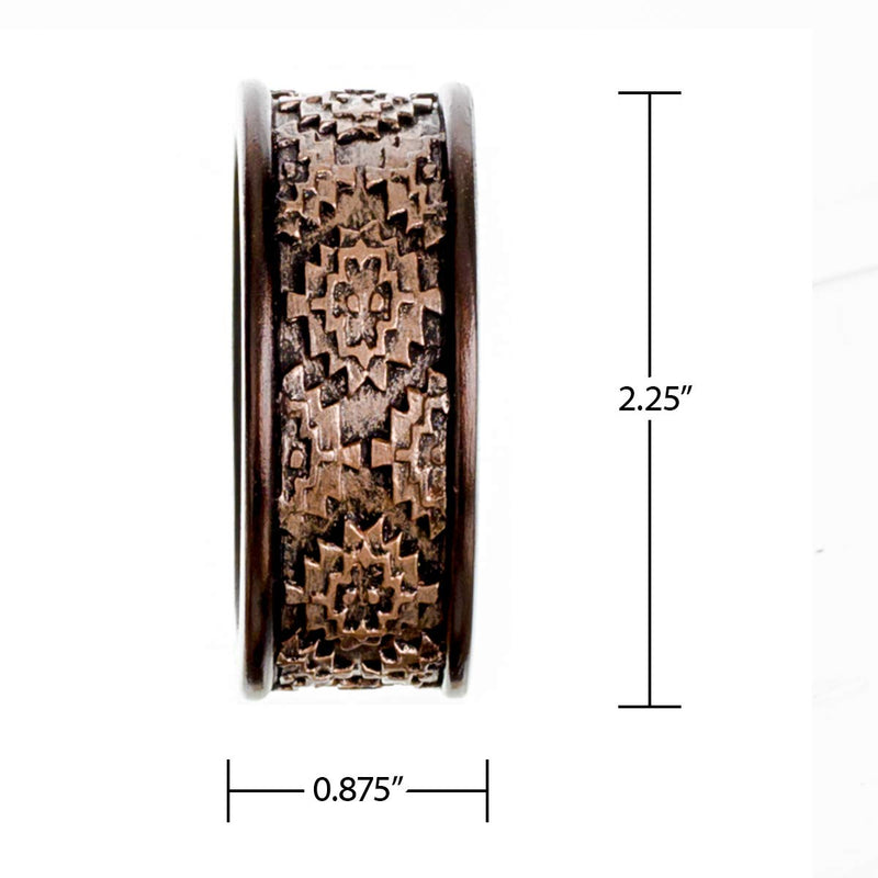 [Australia - AusPower] - Creative Scents Dublin Napkin Rings Set of 6 - Elegant Dining Table Decor Napkin Holder Rings - Rustic Table Setting Decorations for Thanksgiving, Fall, Holiday Dinner (Coffee Brown) 