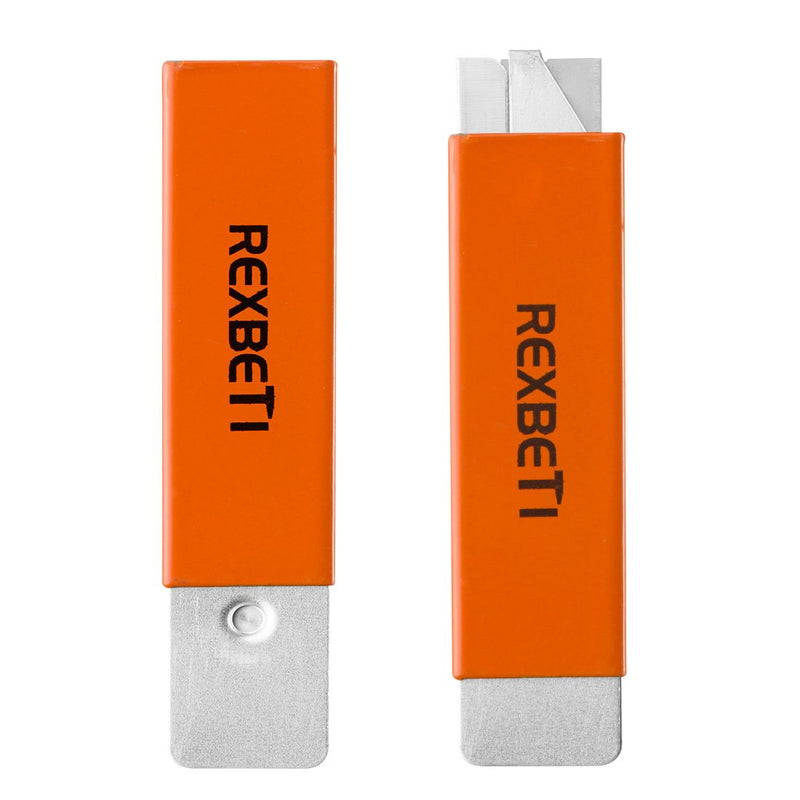 [Australia - AusPower] - REXBETI Box Cutter, Retractable Handy Box Opener for Packages Papers and Boxes, 10 per Box, Orange 