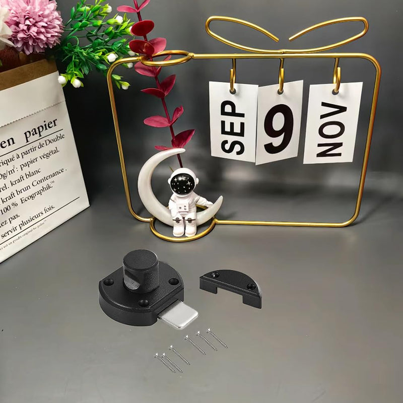 [Australia - AusPower] - Rotating Door Lock Hook Eye Buckle Wooden Fence Door Lock Bedroom Interior Door Lock 