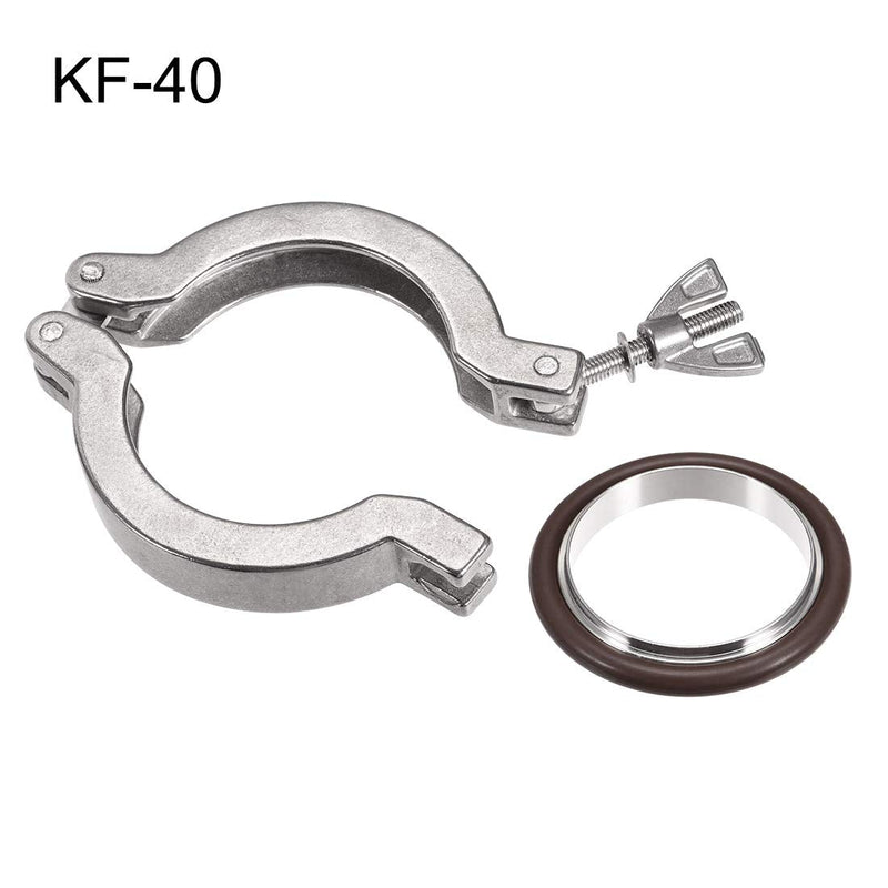 [Australia - AusPower] - uxcell Vacuum Clamp 68mm X 47mm KF40 Single Pin Clamp Wing Nut with Center Ring for Ferrule TC 2 Pcs 