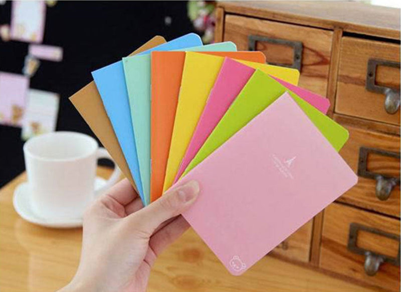 [Australia - AusPower] - 12 Pcs 4.9 Inch x 3.5 Inch Pocket Notebook 24 Sheets (48 Pages) 7mm College Ruled Portable Steno Notebooks Mini Notepads (12) 12 