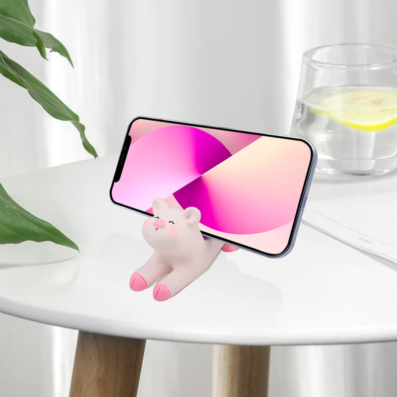 [Australia - AusPower] - Seninda Cute Phone Holder Lovely Pink Pig Cellphone Stand Desktop Accessories Office Decor (Shape A) 