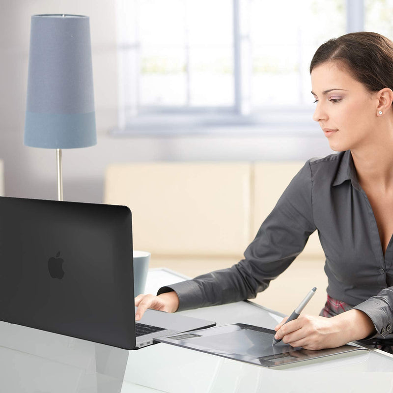[Australia - AusPower] - ProCase MacBook Pro 13 Case 2016-2020 Release A2338 M1 A2289 A2251 A2159 A1989 A1706 A1708, Hard Case Shell Cover and Keyboard Skin Cover for MacBook Pro 13 Inch with/Without Touch Bar -Black Black 