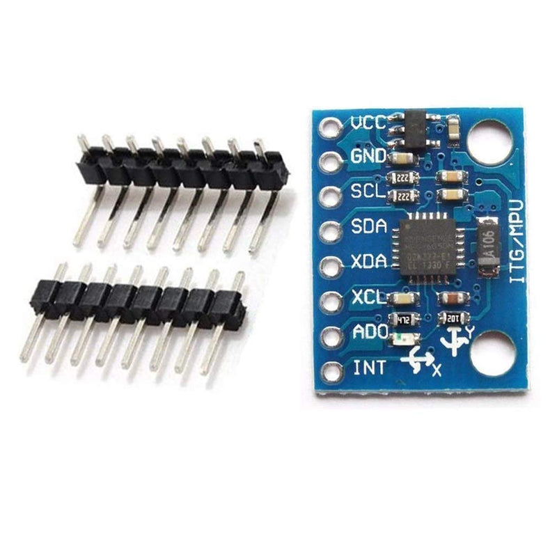 [Australia - AusPower] - HiLetgo GY-521 MPU-6050 MPU6050 3 Axis Accelerometer Gyroscope Module 6 DOF 6-axis Accelerometer Gyroscope Sensor Module 16 Bit AD Converter Data Output IIC I2C for Arduino 1 