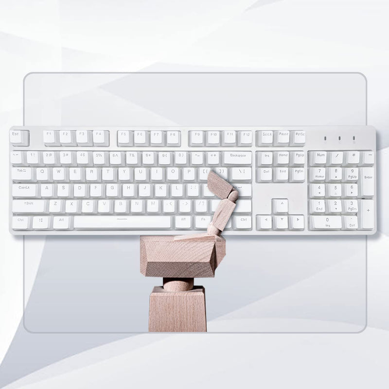 [Australia - AusPower] - XVX Pudding Keycaps - PBT Keycaps, 141 Key+24 Keys Set Custom Keycap, OEM Profile, Universal Compatiability for 100%, 75%, 65%, 60% Keyboard (White) White 