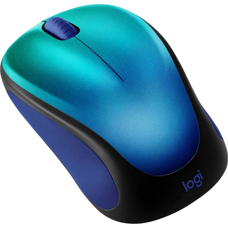 [Australia - AusPower] - Logitech - Design Collection Limited Edition Wireless Compact Mouse with Colorful Designs - Blue Aurora 