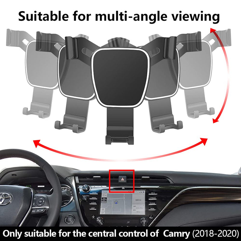 [Australia - AusPower] - LUNQIN Car Phone Holder for 2018-2020 Toyota Camry Auto Accessories Navigation Bracket Interior Decoration Mobile Cell Phone Mount 