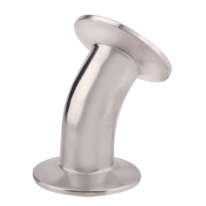 [Australia - AusPower] - DERNORD 45 Degree Elbow | 1 Inch Tube OD Stainless Steel 304 Pipe Fitting Fits Tri Clamp 1.5 inch 1" Pipe OD 