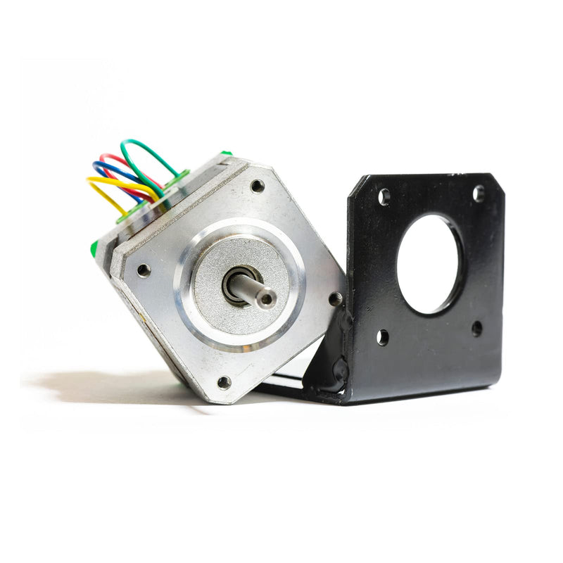 [Australia - AusPower] - MECCANIXITY Motor Mounting Bracket Motor Holder 58x58x50mm Black with Screws for Motor 2 Pack 