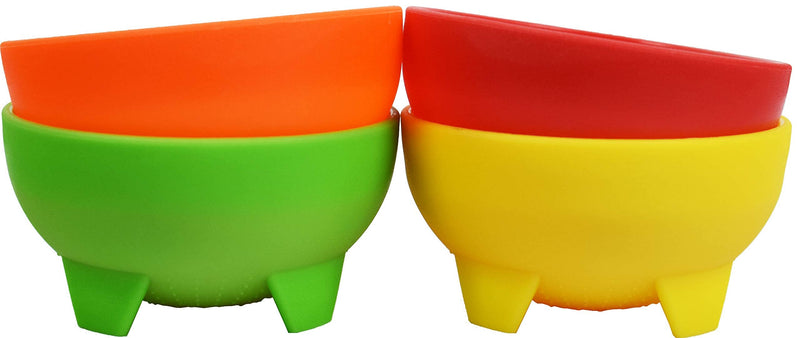 [Australia - AusPower] - Set of 8 Multi Color Black Duck Brand 4.5" Diameter, 12 oz Salsa Bowls - Serving Bowls - Dipping Bowls 