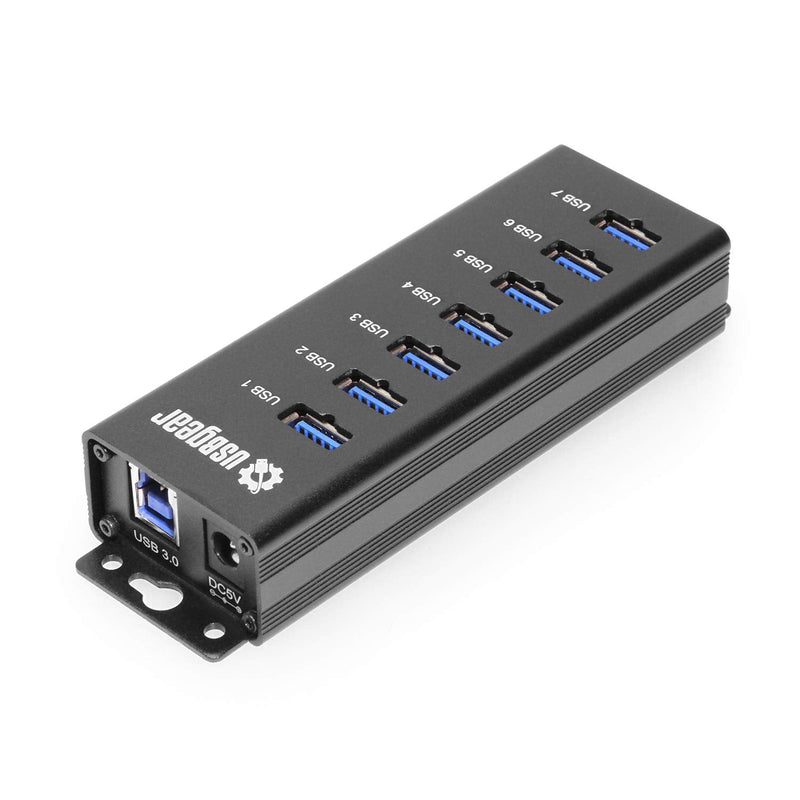 [Australia - AusPower] - USBGear 7-Port USB 3.2 Gen 1 Charging and SuperSpeed Mountable Data Hub 