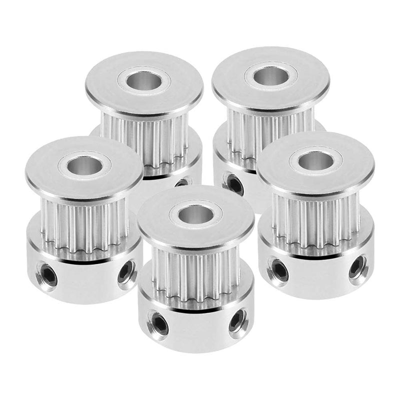 [Australia - AusPower] - Saiper GT2 16 Teeth 5mm Bore Timing Pulley Aluminum Synchronous Wheel for 6mm Belt, Compatible with RepRap 3D Printer Prusa i3 (5pcs) 16T-B5 