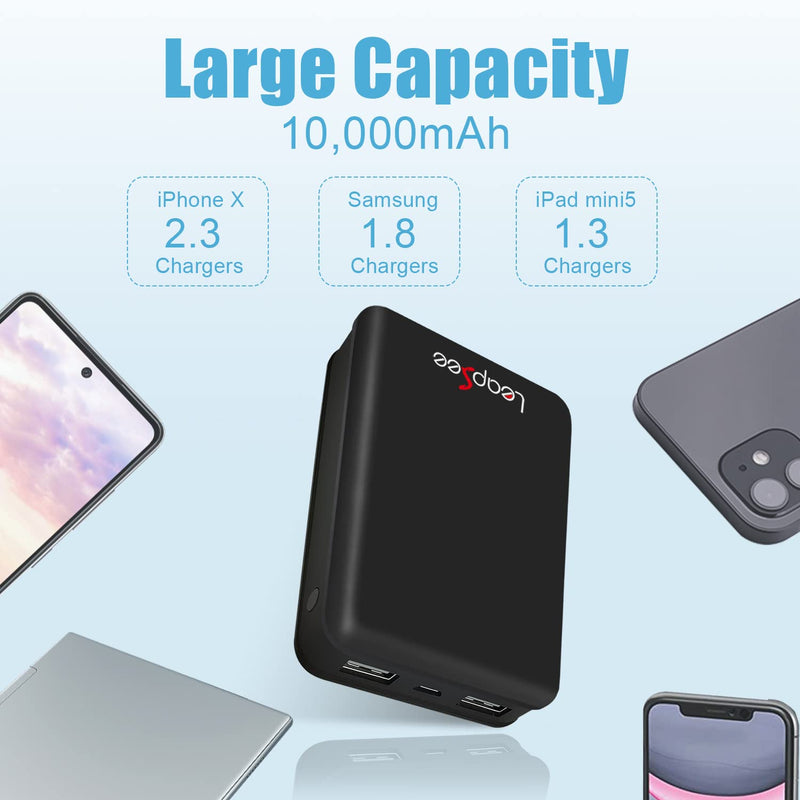 [Australia - AusPower] - Heated Vest Battery Pack, 5V 10000mAh Power Bank, Portable Charger for Heating Jackets, Compatible with iPhone, Samsung Galaxy, and More 