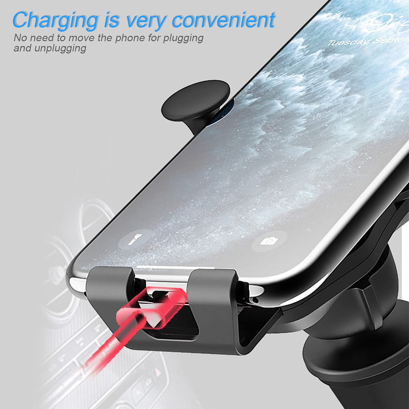 [Australia - AusPower] - Car Phone Mount, Car Phone Holder for Car Air Vent, Universal Cell Phone Holders with Clip, Compatible with iPhone 12/11/Pro, Samsung and More, Car Accessories 