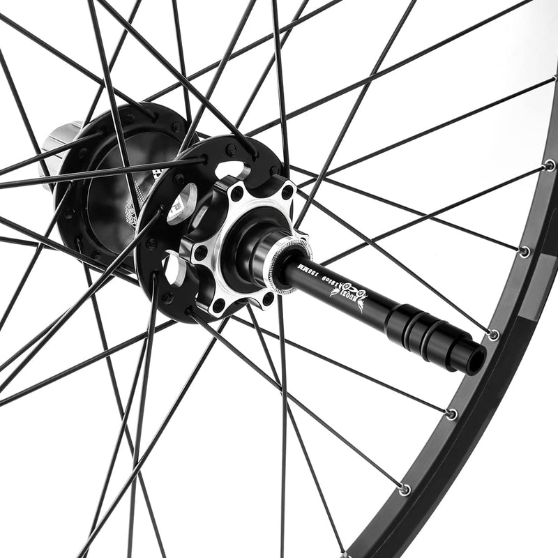 [Australia - AusPower] - MUQZI Bicycle QR Adapter 12/15 to 9mm Front Wheel Hub Adapter 100/135/142/148mm Thru Axle Hub Quick Release for Mountain Road Bike Black 12to9 100MM 
