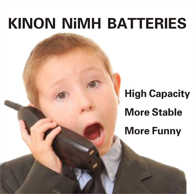 [Australia - AusPower] - Kinon AAA Rechargeable Batteries Ni-Mh 1.2V 1000mAh (12 Pieces) for Cordless Phone Electric Scale Remote Wireless Mouse Landscape Path Light 