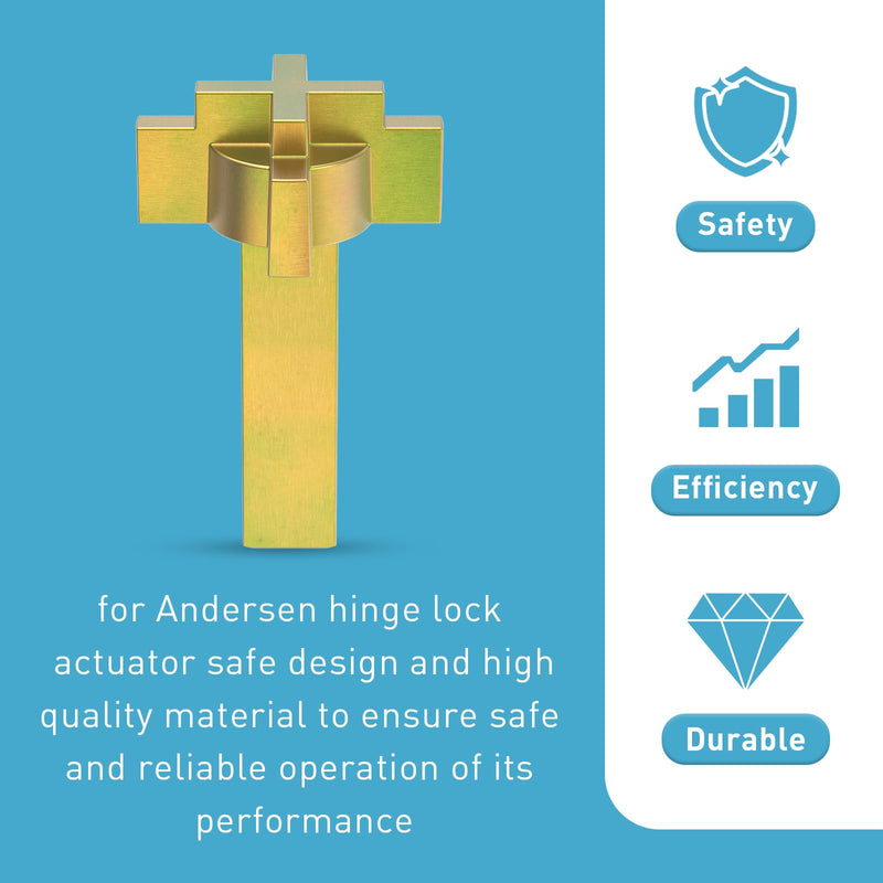 [Australia - AusPower] - ArrogantF Door Lock Actuator Replacement for Anderson Door 200 400 Series Frenchwood Hinged Patio Door Handle Broken or Twisted Off Lock Axle from 1988 to Present, Part# 2579542 1 PC 