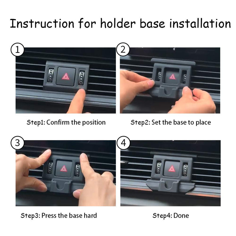 [Australia - AusPower] - LUNQIN Car Phone Holder for 2017-2022 Audi Q5 Auto Accessories Navigation Bracket Interior Decoration Mobile Cell Phone Mount for Audi Q5 2017-2020 