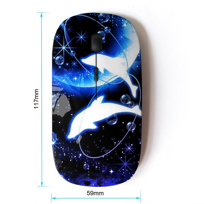 [Australia - AusPower] - KOOLmouse [ Optical 2.4G Wireless Mouse ] [ Crescent Moon Dolphins Sea ] 