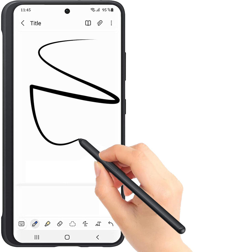 [Australia - AusPower] - for Galaxy S21 Ultra Pen Replacement for Samsung Galaxy S21 Ultra with S Pen Holder , Galaxy S21 Ultra Touch Stylus S Pen +Tips/Nibs Tweezer(Phantom Black) 