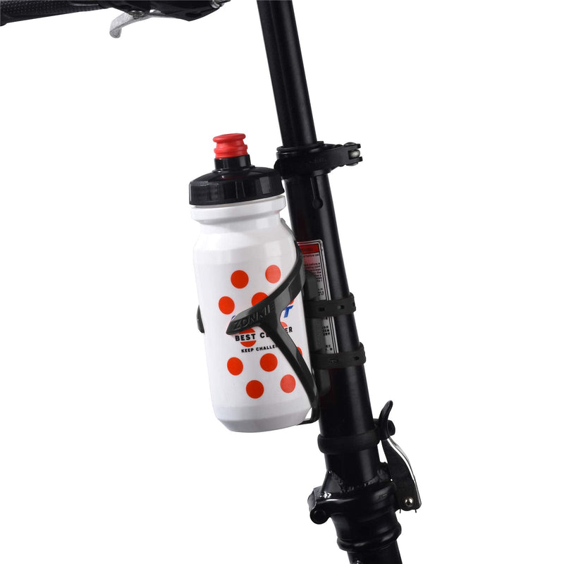 [Australia - AusPower] - ZONKIE Bicycle Bottle Cages, Plastic Bike Bottle Holder with Cage Mounting Base Black 