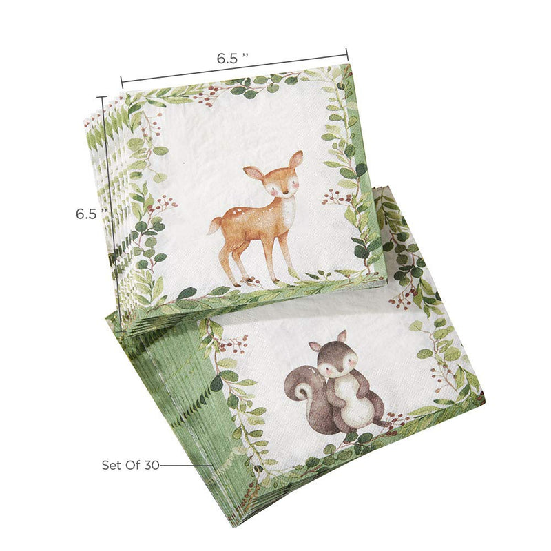 [Australia - AusPower] - Kate Aspen Woodland Baby Shower, One Size, Paper Napkins 