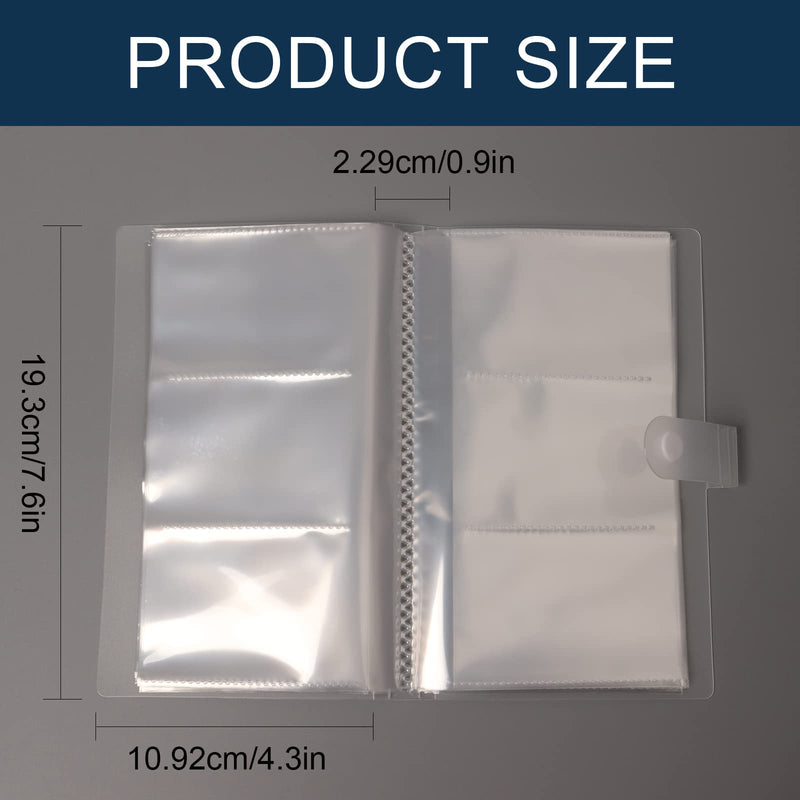 [Australia - AusPower] - Anjmd 2 Pcs Photocard Holder Book Transparent Photocard Sleeves Credit Card Holder Business Card Holder Photocard Binder for ID Business Cards, Ticket Collection Clip (240 Slots) 