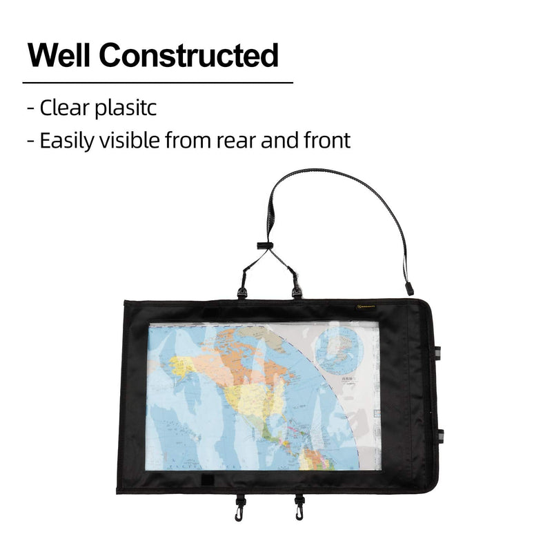 [Australia - AusPower] - KOSIBATE Map Case, Waterproof Military Hiking Map Pouch Holder with Clear Window & Lanyard 