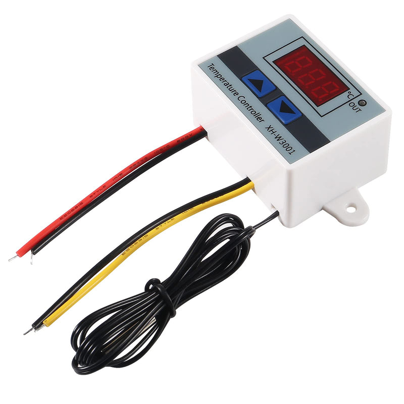 [Australia - AusPower] - Aobao 3pcs XH-W3001 12V 10A 120W Digital LED Temperature Controller Module Digital Thermostat Switch with Waterproof Sensor Probe Programmable Heating Cooling Electronic Thermostat -50? to 110? 