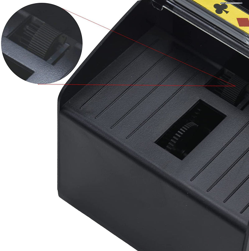 [Australia - AusPower] - Nileole 1-6 Decks Automatic Card Shuffler, Battery-Operated Electric Shuffler for UNO, Texas Hold'em, Poker, Home Card Games, Blackjack, Home Party Club Game 