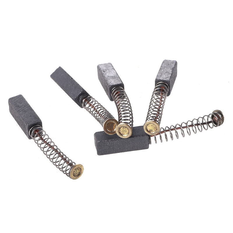 [Australia - AusPower] - TOPPROS 10 Pcs Carbon Brushes with wire leads and brush springs attached 19mm x 7 mm x 6 mm for Generic Electric Motor 