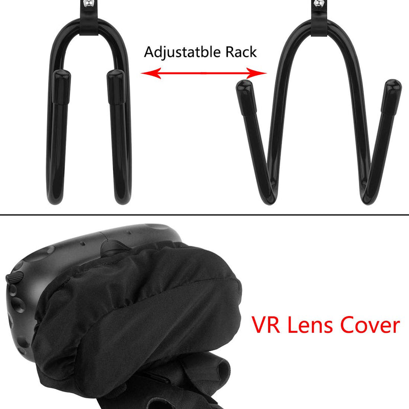 [Australia - AusPower] - Geekria Universal VR Headset Lens Cover & VR Wall Holder, VR Storage Rack Compatible with VR Headset Helmet and Touch Controllers, HTC Vive Accessories & VR Wall Bracket Fits 99% VR Headset. 