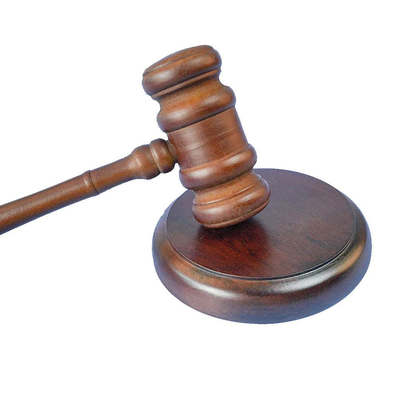 [Australia - AusPower] - Premium Wooden Gavel & Block Perfect for Judge, Lawyer, Auction Court, Company, Student 