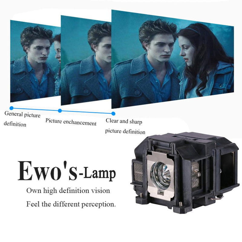 [Australia - AusPower] - EWO'S ELP67 Replacement Projector Lamp for Epson ELPLP67 PowerLite Home Cinema 500 707 710HD 750HD EX5210 EX7210 EX3210 EX3212 VS210 VS220 X12 W12 S12 V13H010L67 Lamp Bulb Replacement 