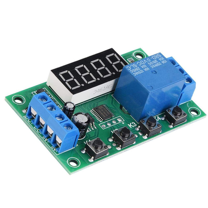 [Australia - AusPower] - Timer Relay, YYC-2S Automation Control Switch Module Adjustable Plastic Relay LED Display for Solenoid Valve, Water Pump, Motor, Light Belt,etc(5V) 