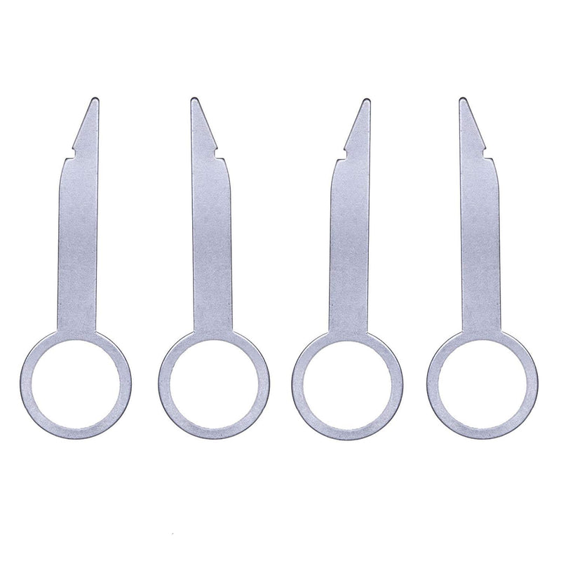 [Australia - AusPower] - Car Radio Removal Tool Key DIN Release Keys Set Compatible with Audi, VW Volkswagen, Mercedes Benz, BMW OEM Head Unit CD Media Player Pins | Universal Pin Stereo Hooks Tools 