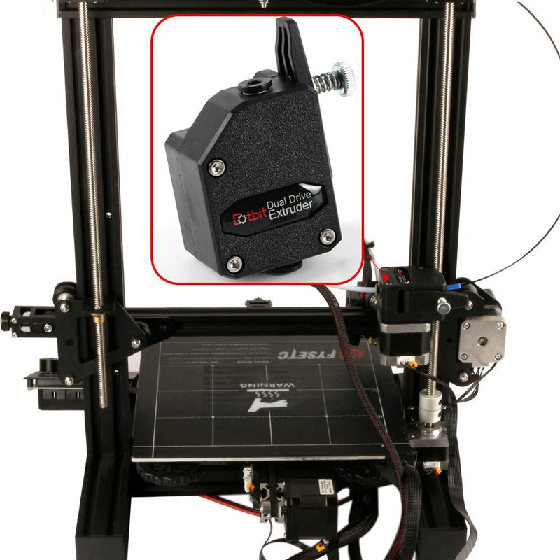 [Australia - AusPower] - 3Dman Dual Drive Bowden Extruder Universal Geared Extruders for CR 10, Ender 3 Series, Wanhao D9, Anet E10, Geeetech A10 and Other DIY 3D Printers Black 