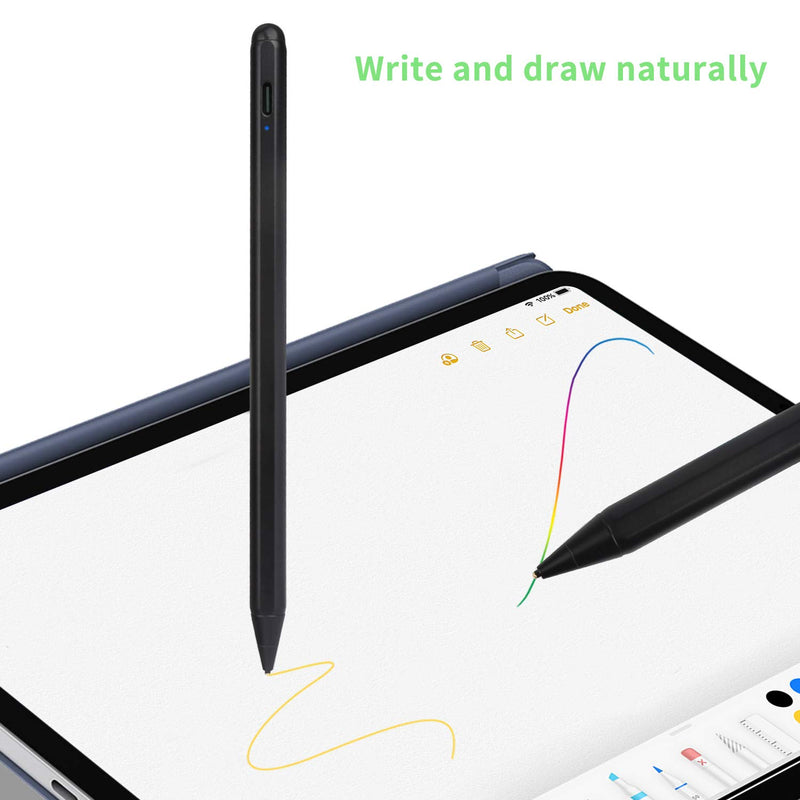 [Australia - AusPower] - Active Stylus for Lenovo Yoga C740 14" 2-in-1 Pen, Electronic Digital Pencil Compatible with Lenovo 2020 Yoga C740 Stylus Pens,Good for Sketching and Note-Taking Pens with Type-C Rechargeable, Black 