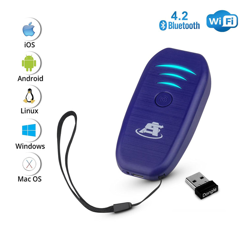 [Australia - AusPower] - ScanAvenger 1D Wireless Bluetooth Mini-Barcode Scanner: 3-in-1 Hand Held-Automatic, Vibration, Handheld, Portable, USB Bar Code EAN-UPC Reader -Cordless, Rechargeable Scan Gun for Inventory Management 