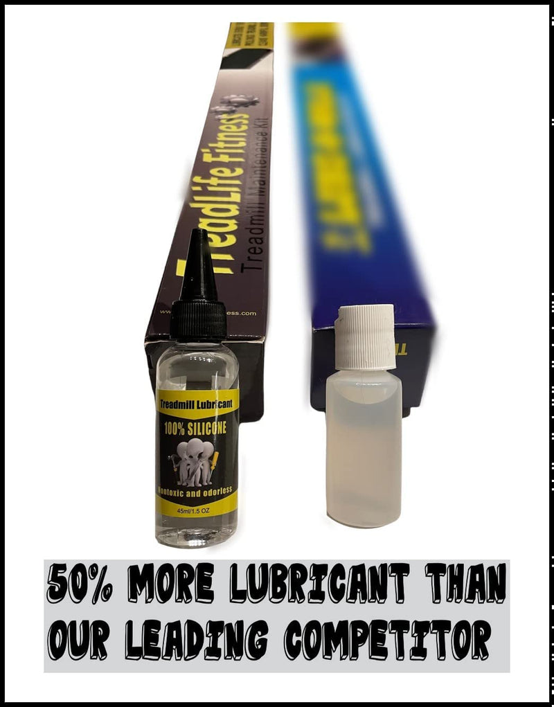[Australia - AusPower] - TreadLife Fitness Treadmill Maintenance Kit | Extra Wide "TruLube" Applicator Wand and 1 Year Supply of Lubricant 