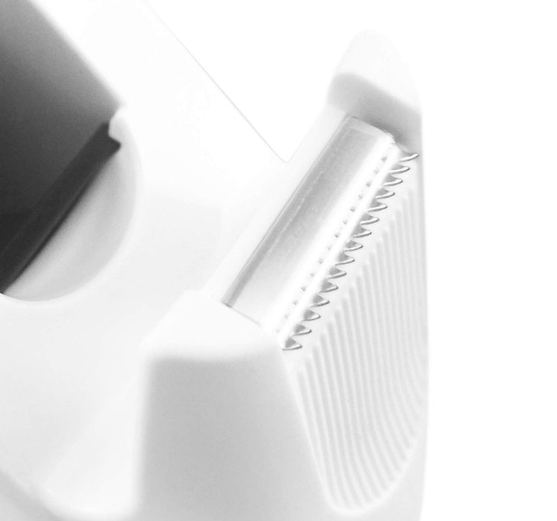 [Australia - AusPower] - BeeChamp Heavy Base Nonskid Desk Tape Dispenser One-Hand Dispensing (White) 