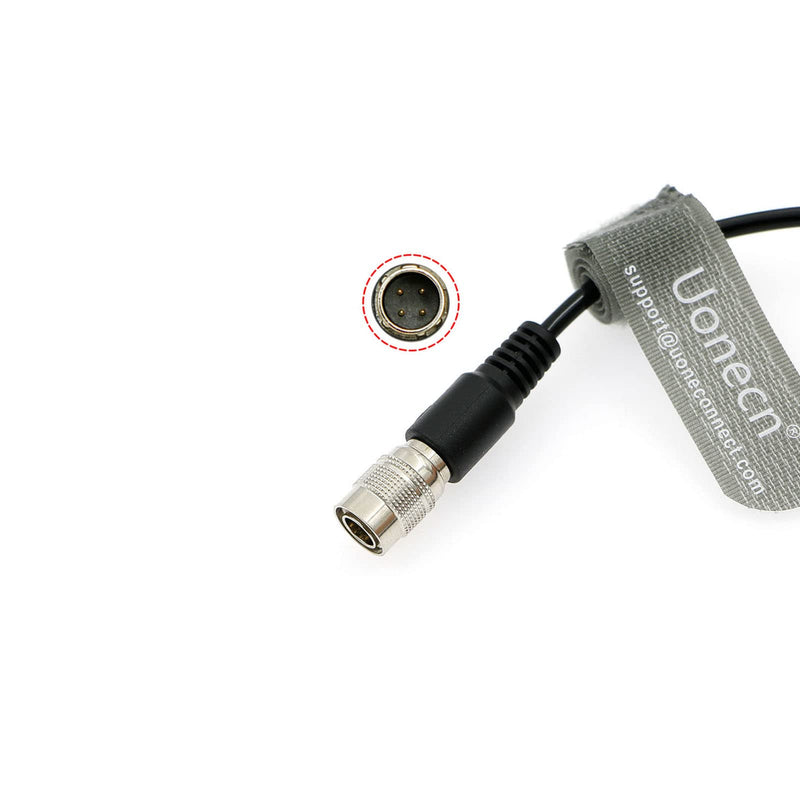 [Australia - AusPower] - Sound Devices Spring Cable Right Angle DC to 4 pin Hirose Male Power Cable for Zoom F8 for 688 644 633 Blackmagic Cinema Camera 4k 