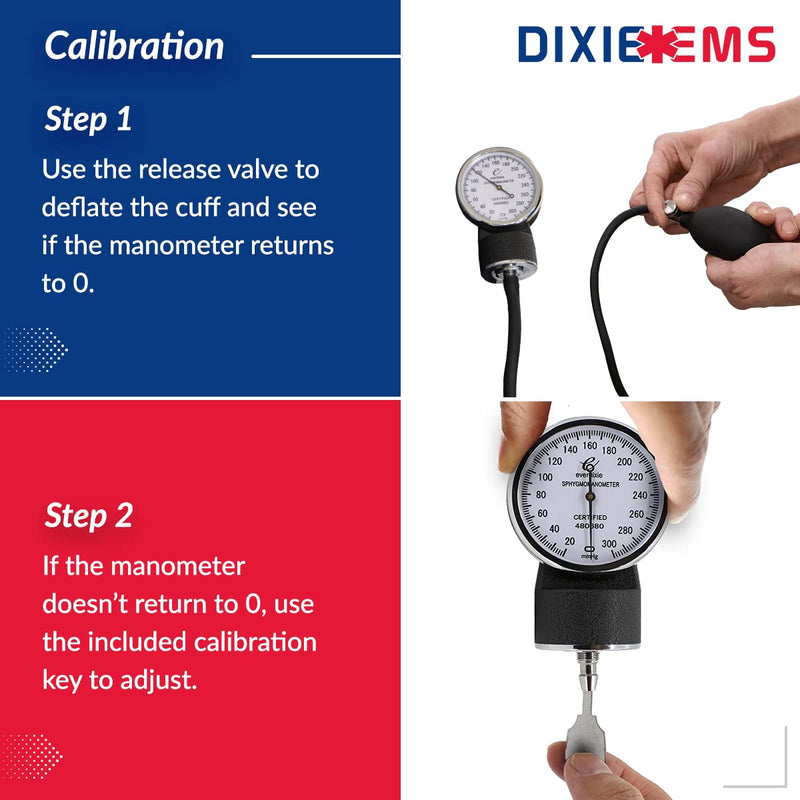 [Australia - AusPower] - Dixie EMS Blood Pressure and Sprague Stethoscope Kit - Red 