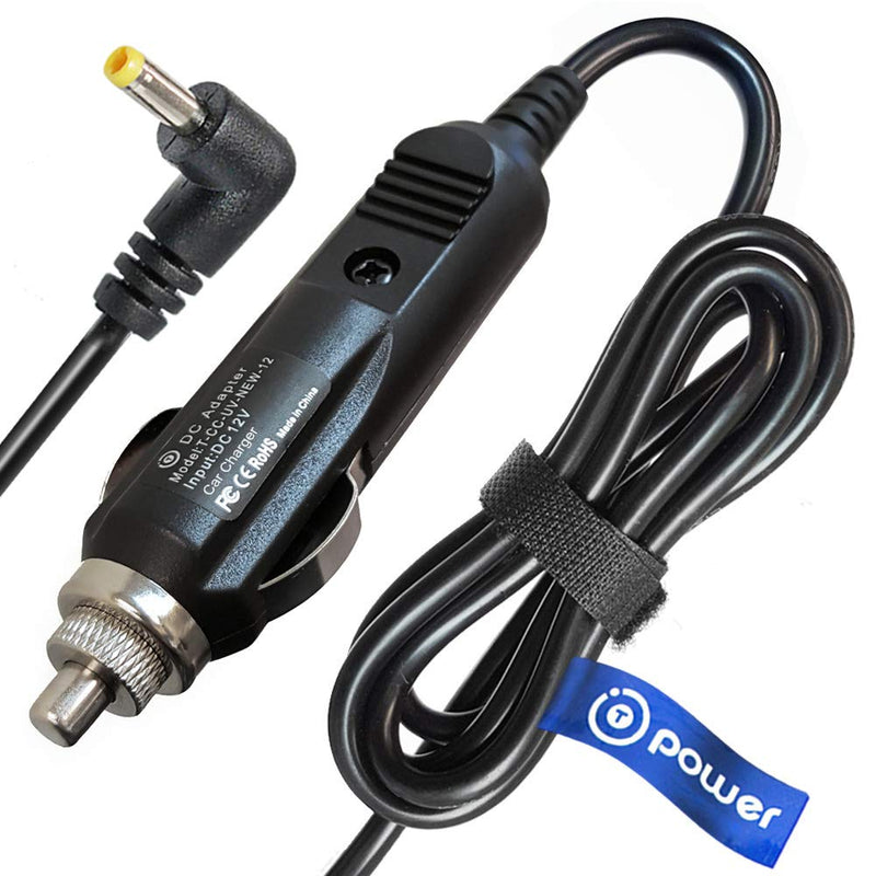 [Australia - AusPower] - 12v T POWER Car Charger Compatible for DBPOWER, First Data FD-400 LG Electronics DPAC1 Go Video, Dynex,GPX , Initial,Insignia DVD Player, JBL Flip Wireless Speaker Auto Car Boat Power Supply Cord 