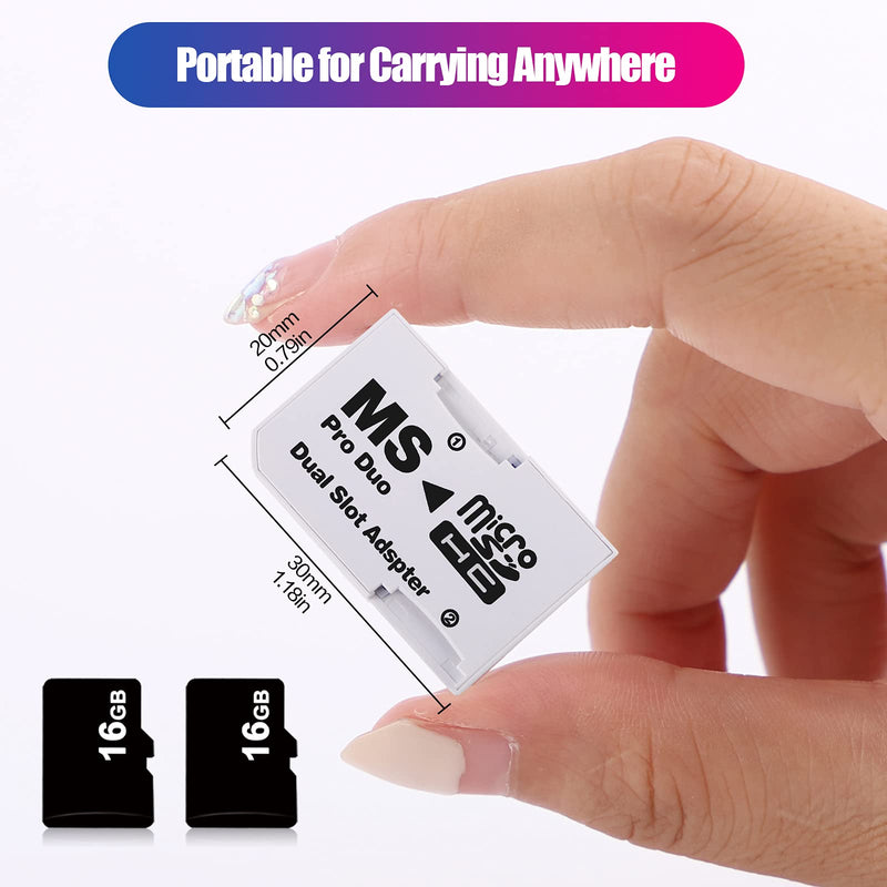 [Australia - AusPower] - Cuziss Dual Slot MicroSD Micro SDHC Adapter Duo Pro Memory Stick Adapter for PSP Sony 