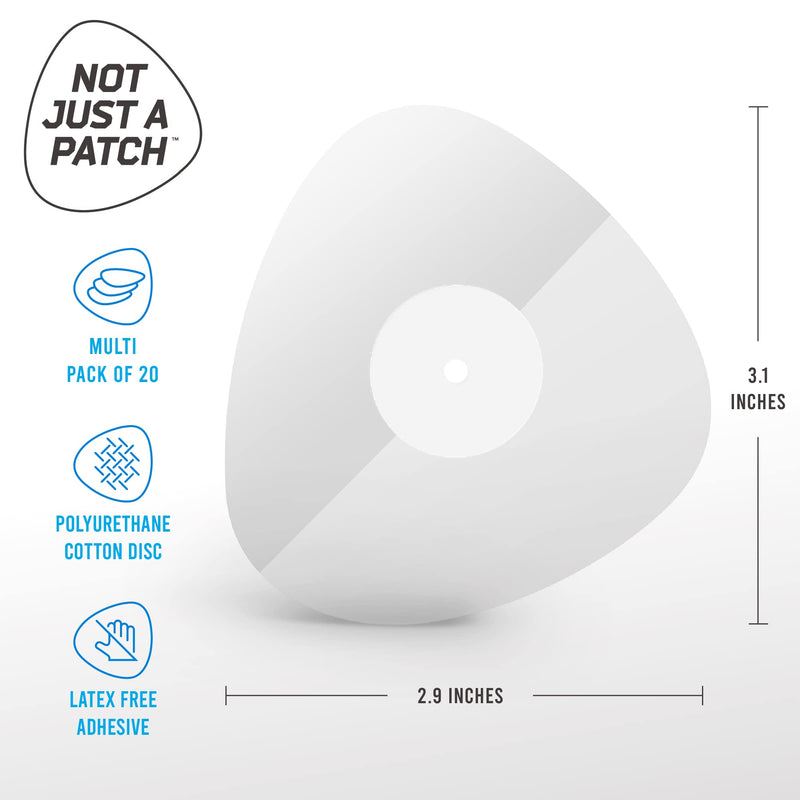 [Australia - AusPower] - Not Just A Patch CGM Sensor Patches for Freestyle Libre and Medtronic Sensors (20 Pack) - Transparent Clear Water Resistant & Durable for 10-14 Days - Pre-Cut Freestyle Libre 2 Sensor Covers 