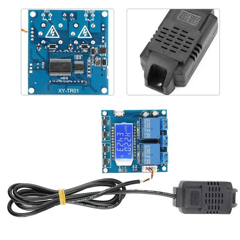 [Australia - AusPower] - Xy-Tr01 Temperature Controller Module, Digital Electronic Temperature Controller Board Switch High Precision Dual Output 