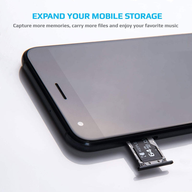 [Australia - AusPower] - 64GB microSD Memory Card Micro SD Compatible with Samsung Galaxy s10 s10+ s9+ S9 S8 S7 S6 S5 S4 S3, J9 J8 J7 J6 J5 J3 J2 J1, A9 A8 A7 A6 A6+A5 A4 A3, Note 9 8 7 6 5 4 3 2, Grand, Pro, Edge | 64 GB 64GB 