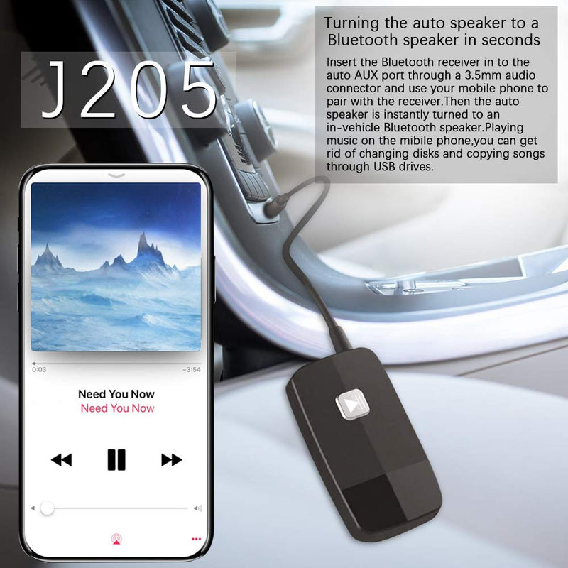 [Australia - AusPower] - iDIGMALL Advanced Bluetooth 5.0 Receiver for Home Stereo HIFI Music Streaming, Mini Wireless Audio Adapter for Car Speaker with 3.5mm RCA Aux Jack, 16 Hours Playtime, Easy to Slide ON/OFF, Multi-Point 
