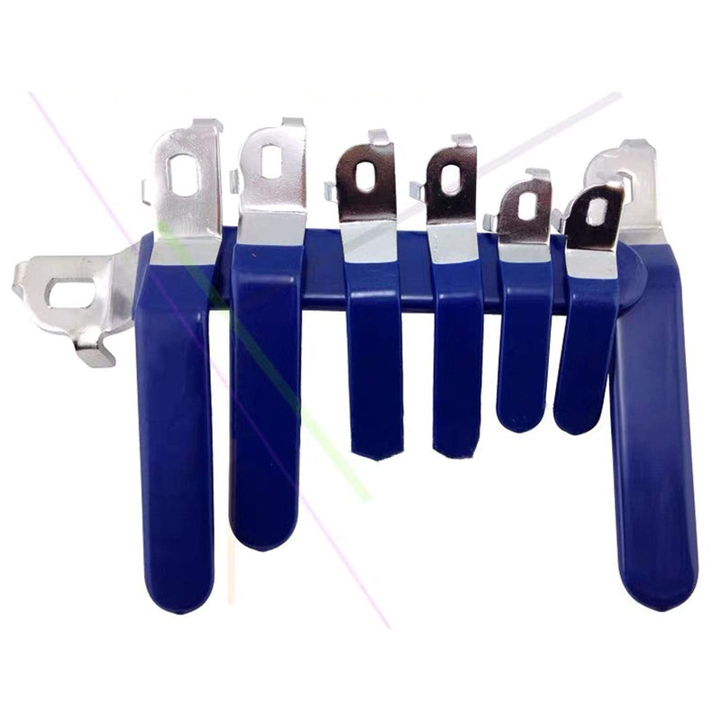 [Australia - AusPower] - 3 Pcs Blue Valve Handle Hole Size 6x10mm,Hole Thickness 2.5mm,Total length 120mm（6x10x2.5mm） 3 Pcs 